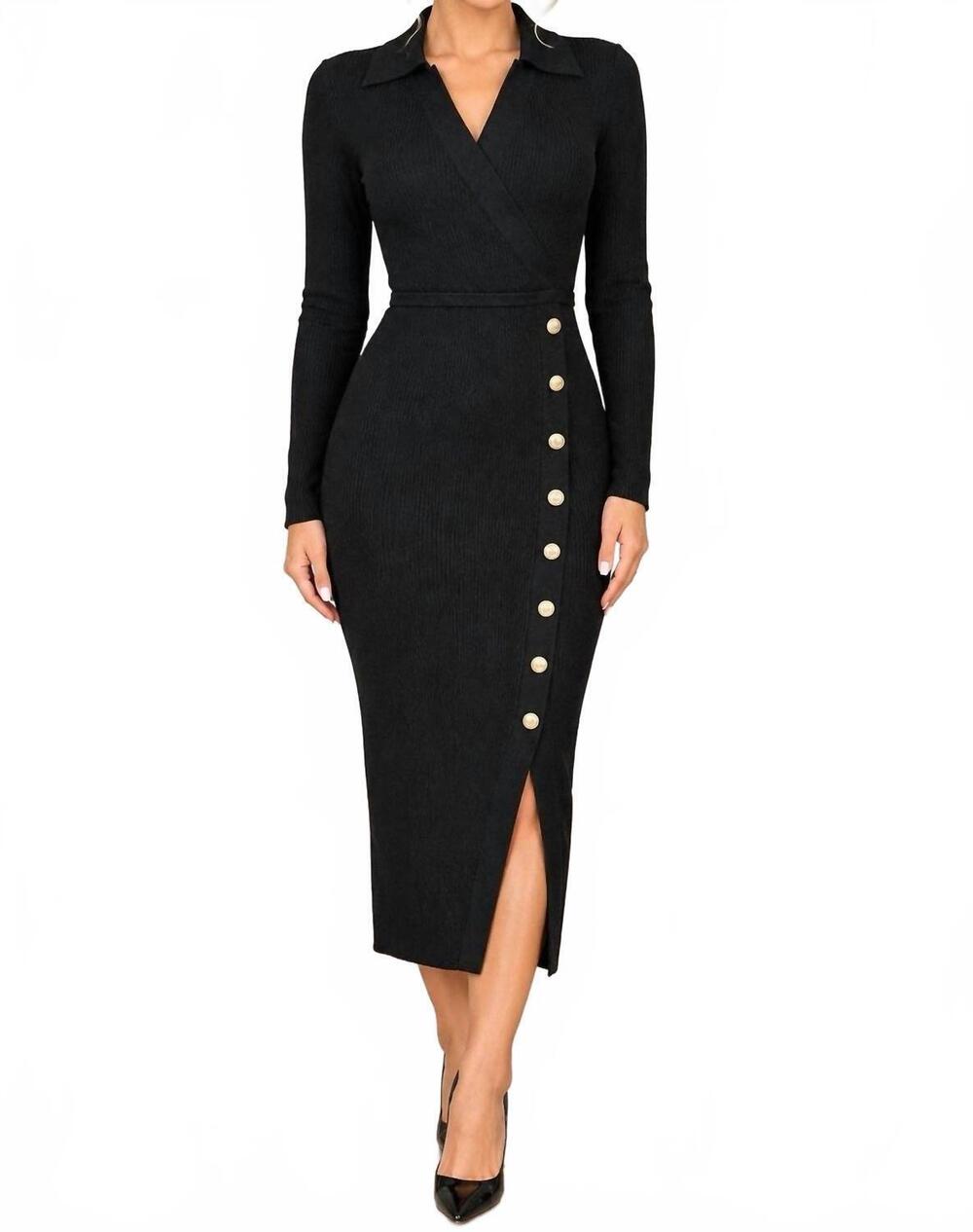 NEW ELIE TAHARI fitted dress in black